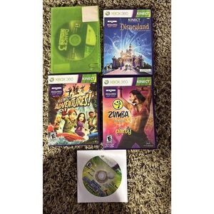 Game Lot Of 5 Kinect Games (Microsoft Xbox 360)‎